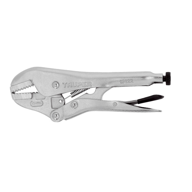 PPT-7R Pinza de presión 7" mordaza recta, Truper
