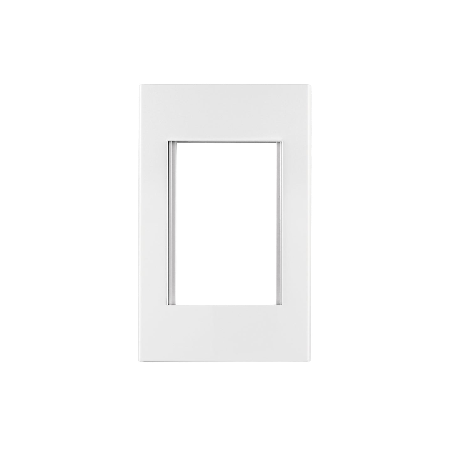 PPTR-EB Placa 1 ventana, 3 módulos, línea Española, color blanco