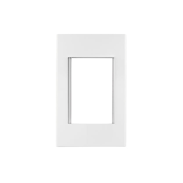 PPTR-EB Placa 1 ventana, 3 módulos, línea Española, color blanco