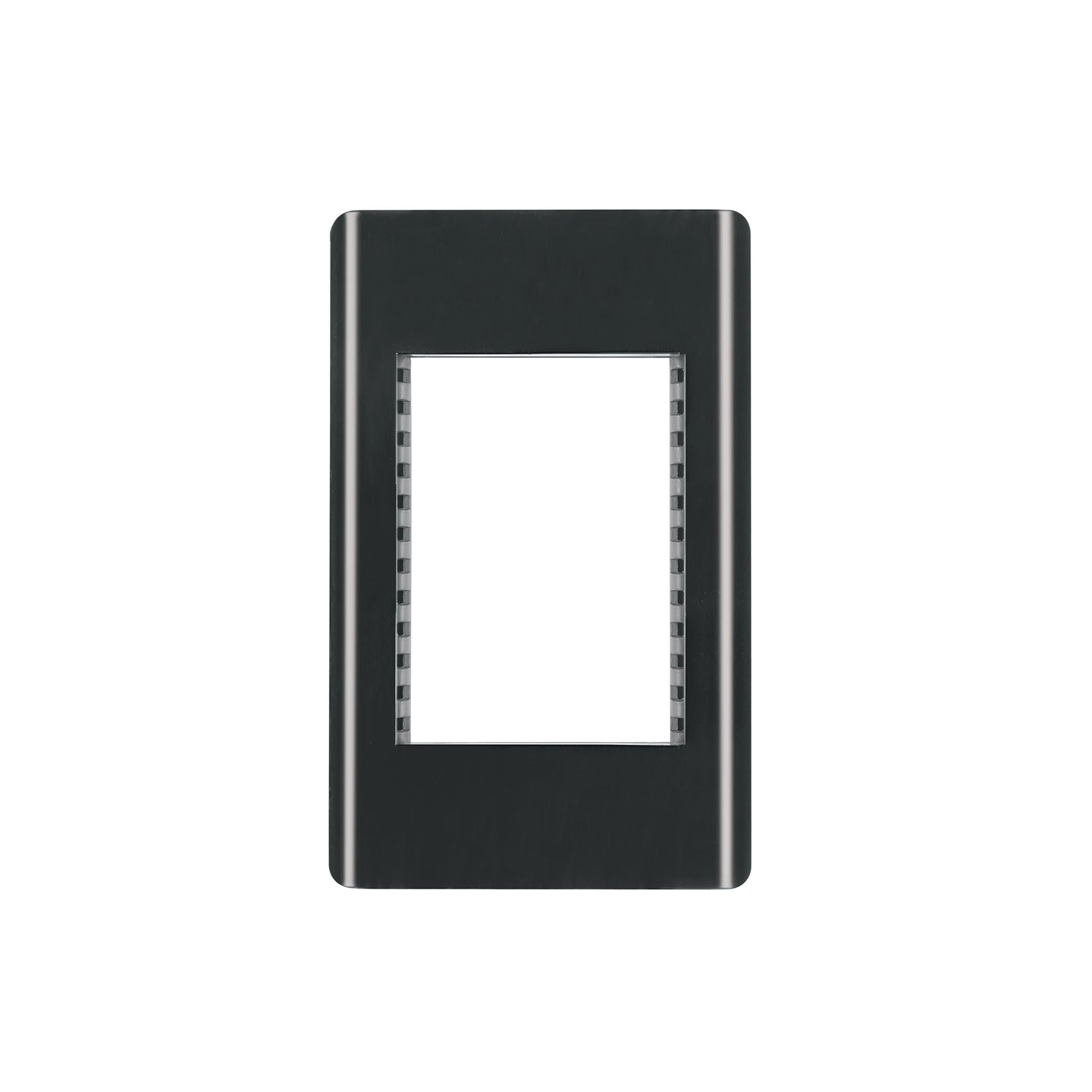 PPTR-LN Placa negra de 1 ventana 3 módulos, línea Lisboa, Volteck