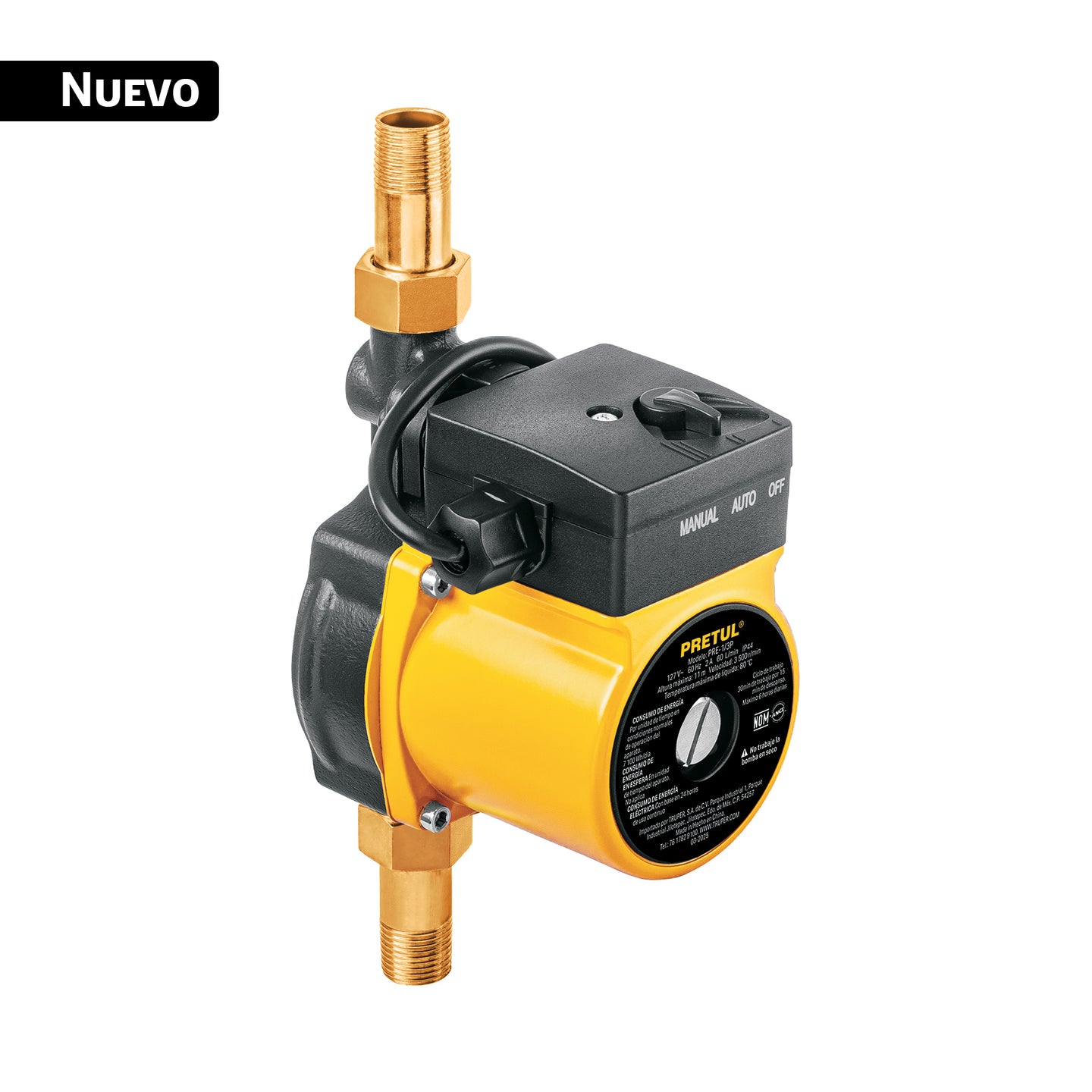 PRE-1/6P Bomba presurizadora 1/6 HP, PRETUL