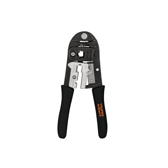 PRJ-45 Pinza 8" ponchadora para cables RJ-45, 8 contactos, Truper