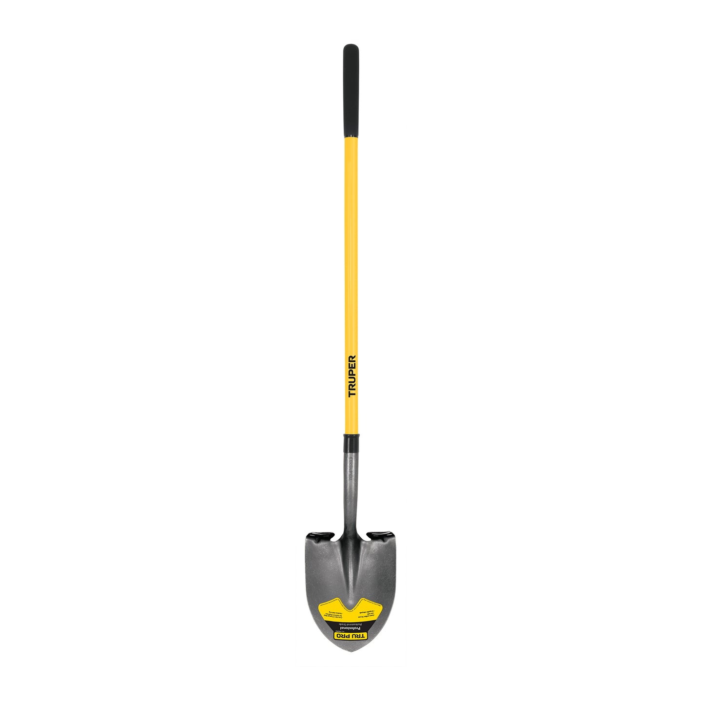 PRL-F Pala redonda Tru Pro, mango largo de fibra de vidrio 48"