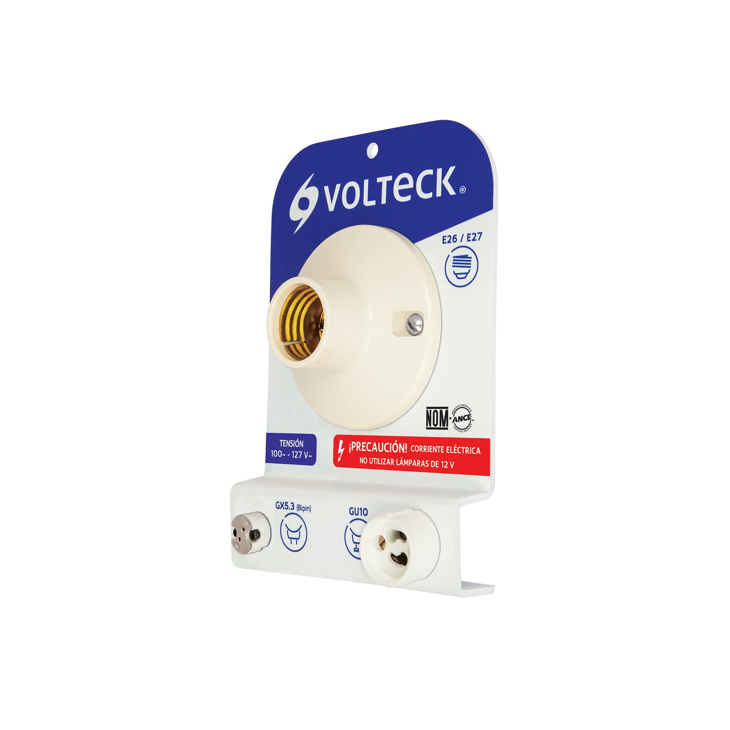 PRO-LAMP Probador de lámparas, bases E26, E27, GX5.3 y GU10, VOLTECK
