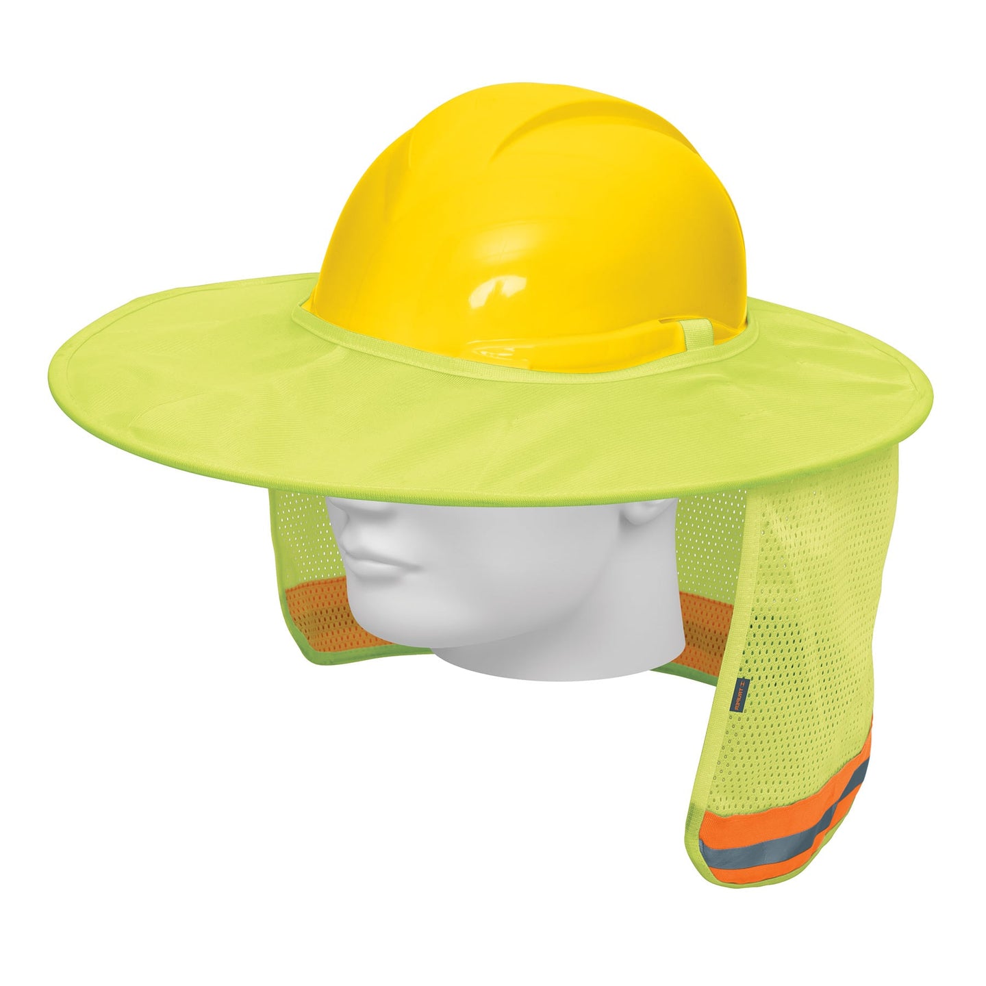 PROCA-V Protector solar plegable para casco, verde con reflejante