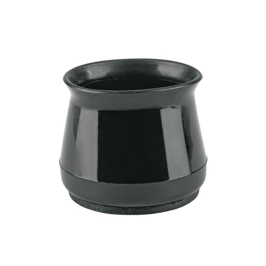 PRS-6 Caja con 24 protectores para patas de silla, negro