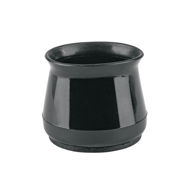 PRS-6 Caja con 24 protectores para patas de silla, negro