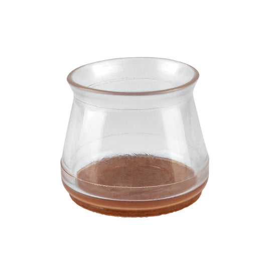 PRS-7 Caja con 24 protectores para patas de silla, transparente