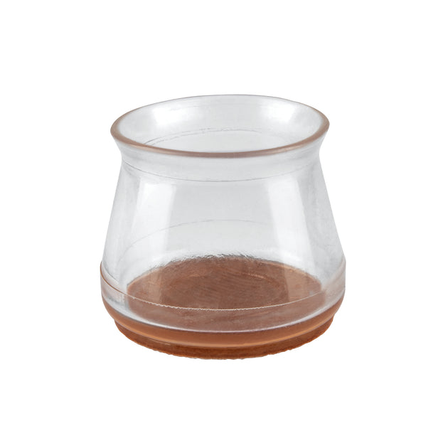 PRS-7 Caja con 24 protectores para patas de silla, transparente