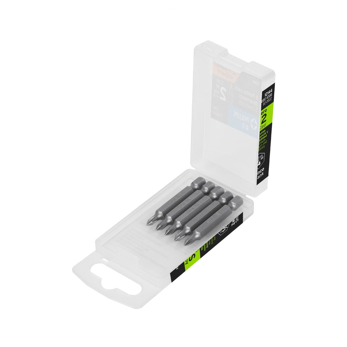 PUDE-1201-15 Estuche con 15 puntas de cruz PH1 largo 2", Truper Expert