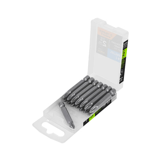 PUDE-1202-15 Estuche con 15 puntas de cruz PH2 largo 2", Truper Expert