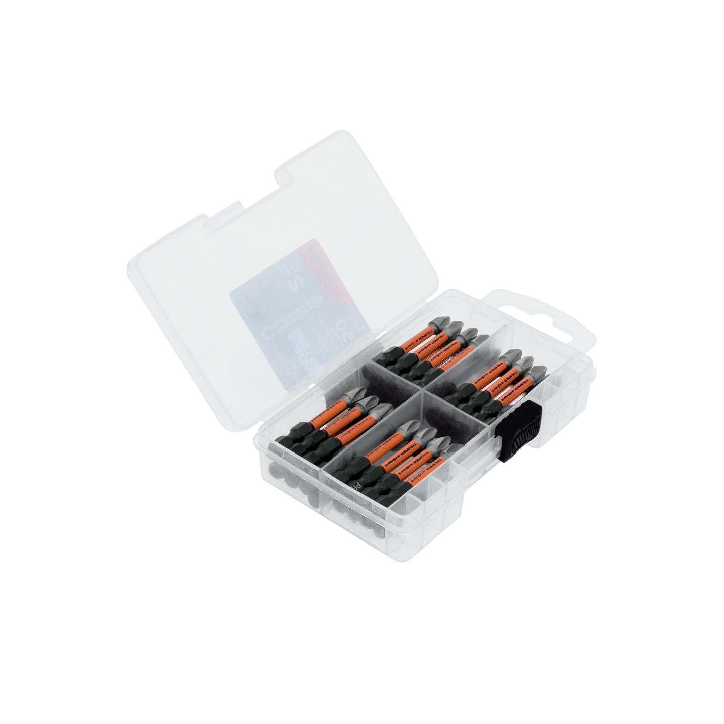 PUDE-1202-50I Estuche con 50 puntas de cruz PH2 de impacto largo 2"