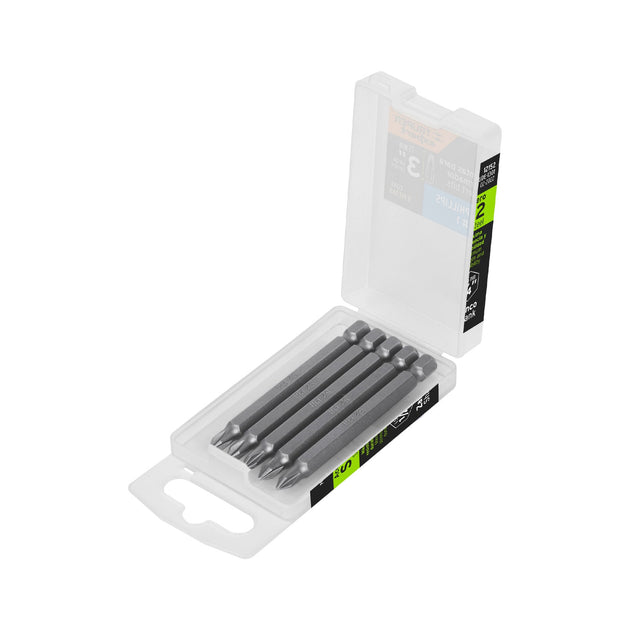 PUDE-1301 Estuche con 5 puntas de cruz PH1 largo 3", Truper Expert