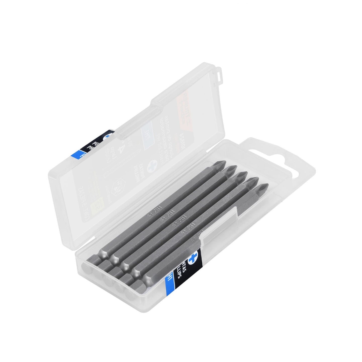 PUDE-1401 Estuche con 5 puntas de cruz PH1 largo 4", Truper Expert