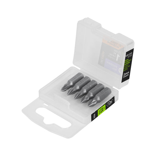 PUDE-2101 Estuche con 5 puntas pozidriv PZ1 largo 1", Truper Expert