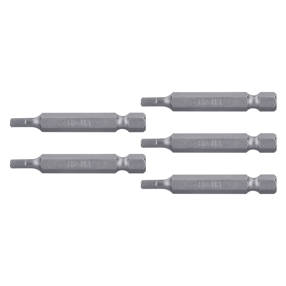 PUDE-7203 Estuche con 5 puntas hexagonales de 3 mm largo 2", Expert