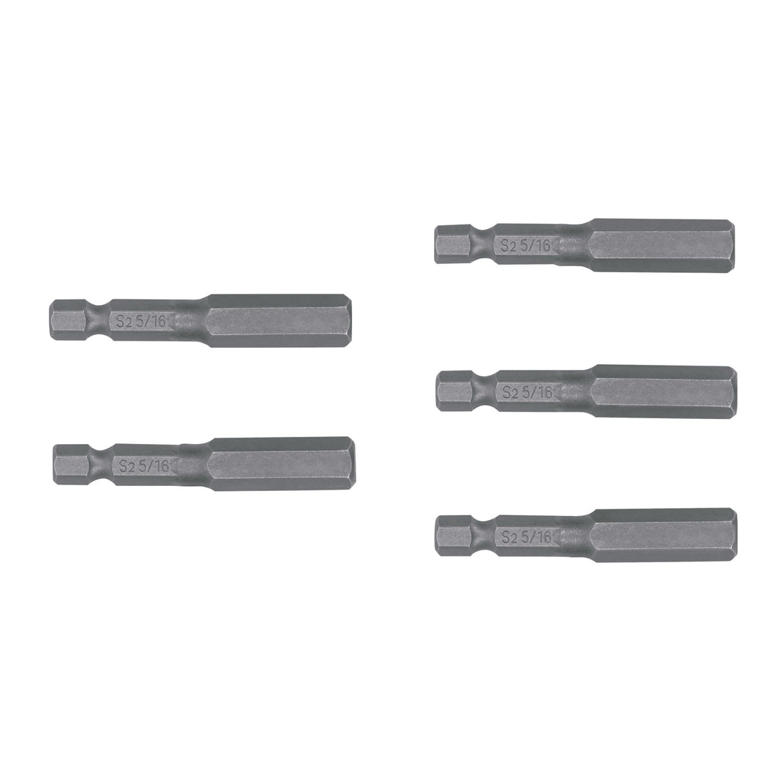 PUDE-7231 Estuche con 5 puntas hexagonales de 5/16mm largo 2", Expert