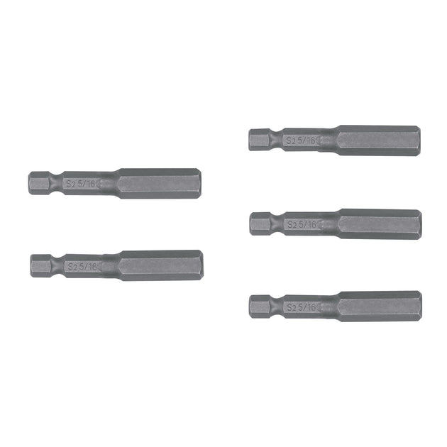 PUDE-7231 Estuche con 5 puntas hexagonales de 5/16mm largo 2", Expert