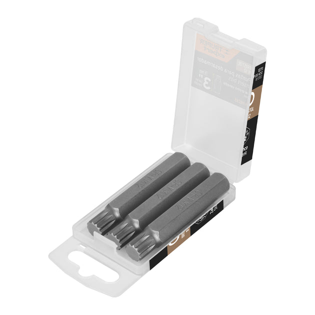 PUDE-8212 Estuche con 3 puntas bristol M12 largo 3", Truper Expert
