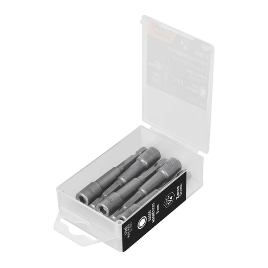 PUDE-9005 Estuche con 5 dados magnéticos de 5 mm largo 2-1/2", Expert