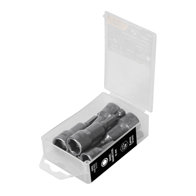PUDE-9012 Estuche con 5 dados magnéticos de 12 mm largo 2-1/2", Expert