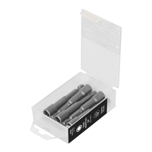 PUDE-9025 Estuche con 5 dados magnéticos de 1/4" largo 2-1/2", Expert