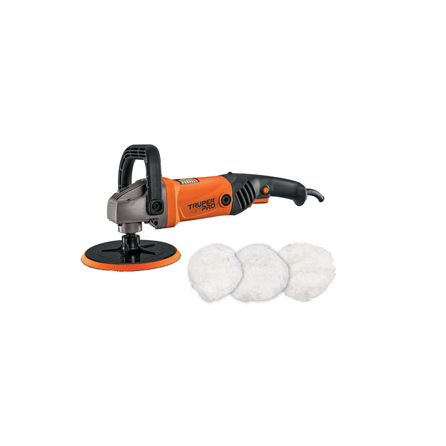 PULA-7A3 Pulidora rotativa 7", 1200W, TRUPER PRO