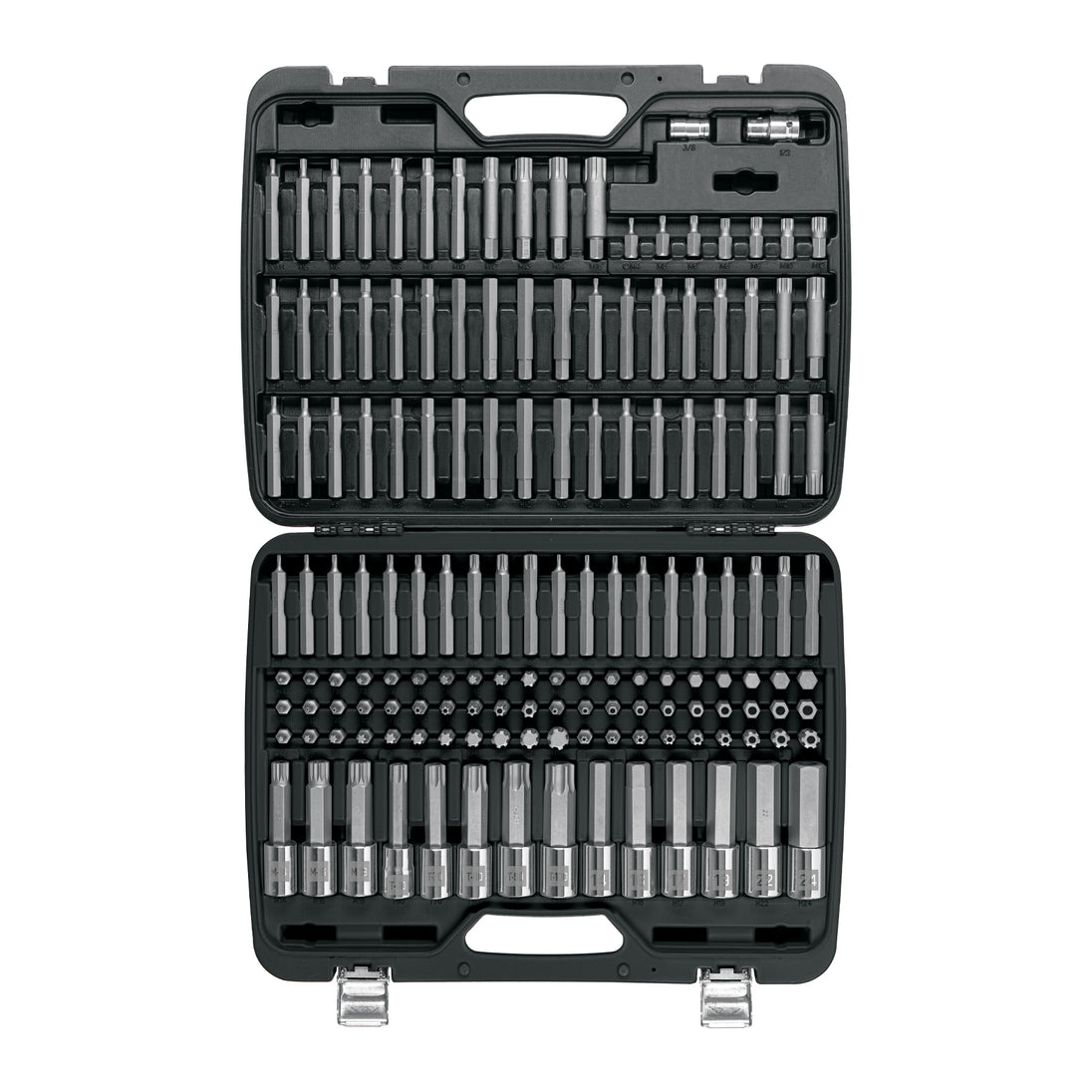 PUN-150 Juego de puntas y dados con punta para mecánica, 150 piezas