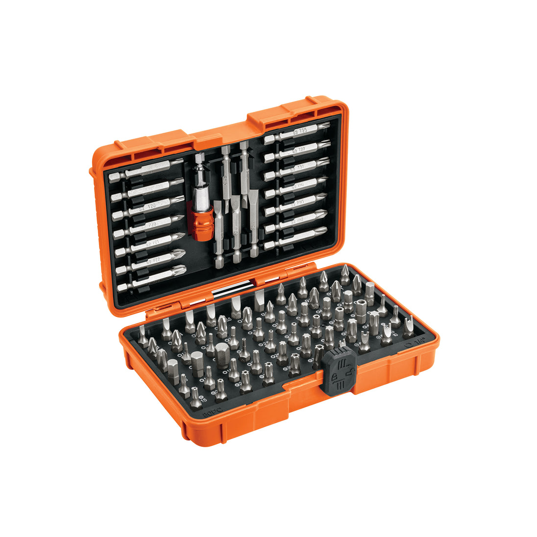 PUN-80X Juego de puntas mixtas 1" y 2", 80 piezas, Truper Expert