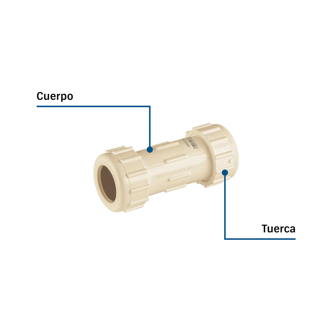 Acople Reparación PVC Cédula 40 130mm Foset PVC-273