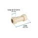 Cople de Compresión PVC Foset PVC-273, 1" (25 mm), Cédula 40
