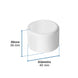 Tapón PVC Foset PVC-303, 1" NPT, Presión 32 kgf/cm²