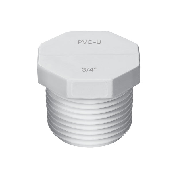 Tapón Macho PVC Foset PVC-312, 3/4" NPT, Presión 34 kgf/cm²