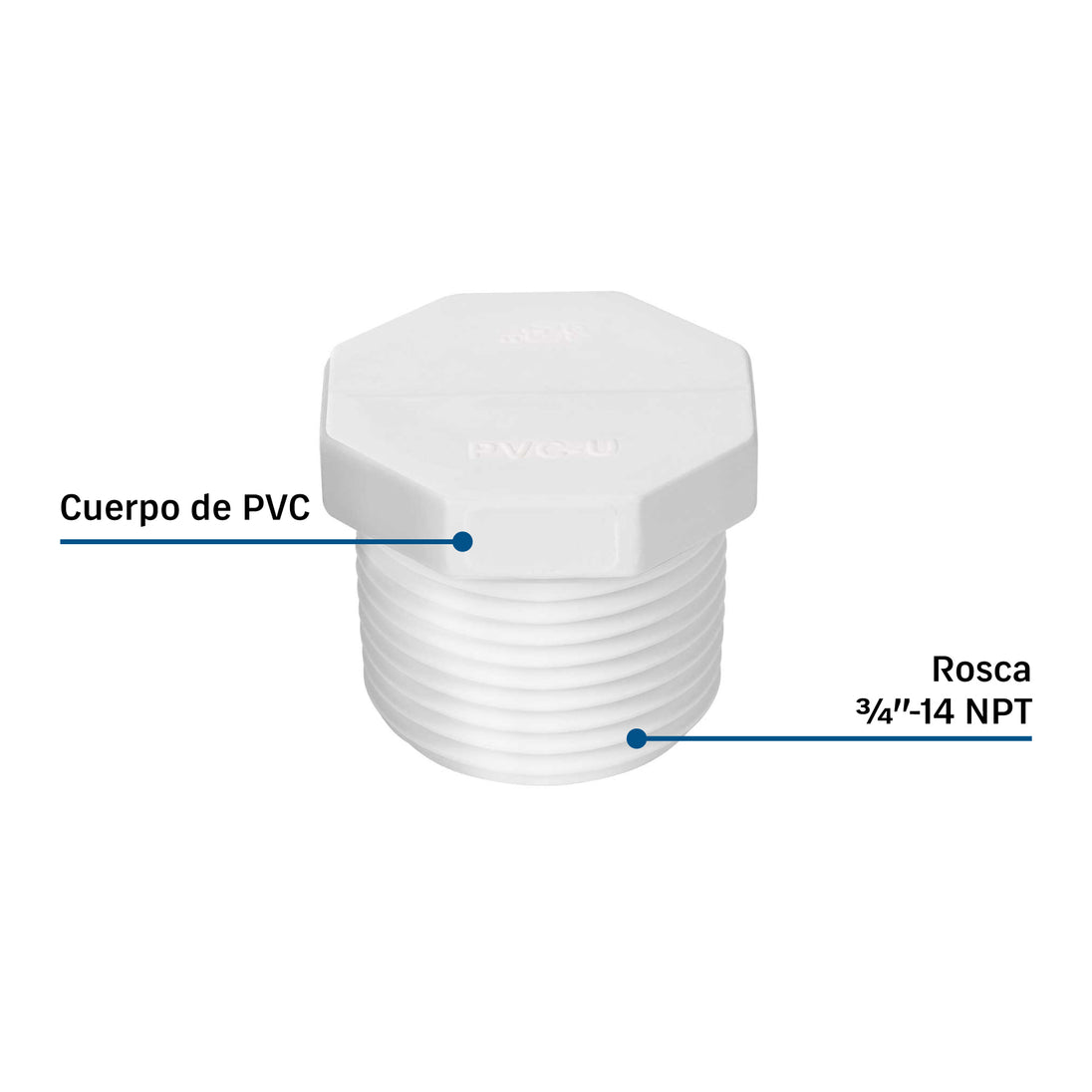 Tubo PVC Cédula 40 Foset PVC-312 | Agua Fría Alta Presión