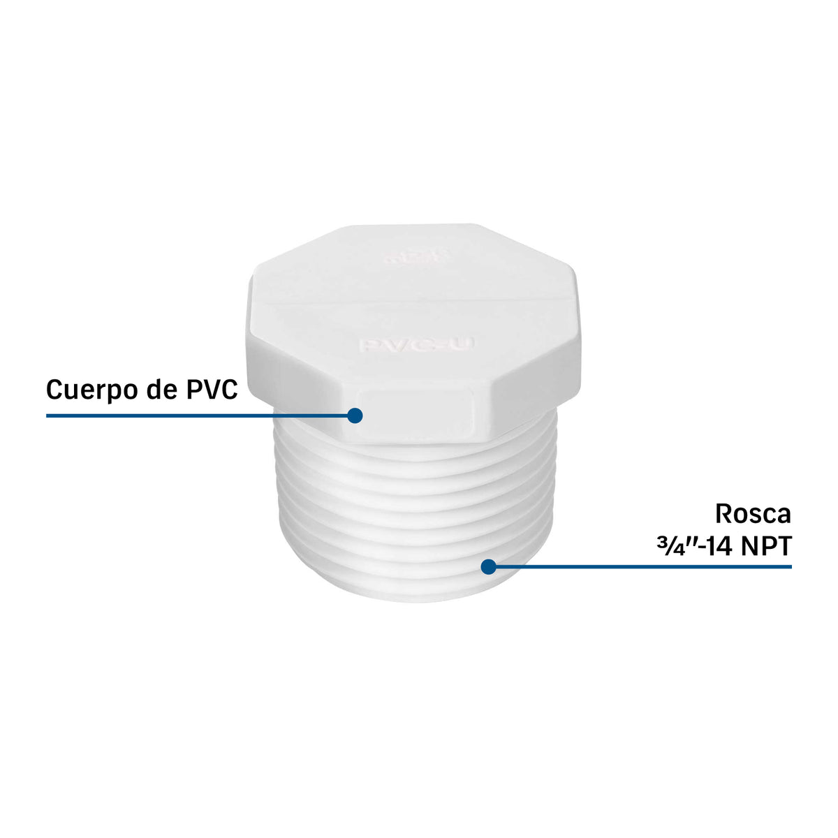Tubo PVC Cédula 40 Foset PVC-312 | Agua Fría Alta Presión