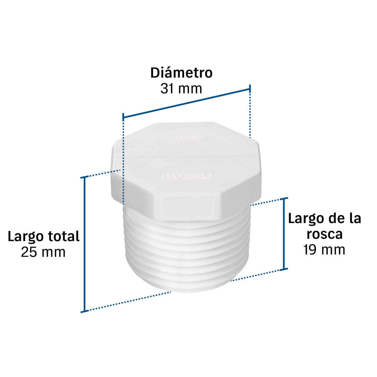 Tubo PVC Cédula 40 Foset PVC-312 | Agua Fría Alta Presión