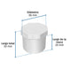 Válvula de Bola PVC Cédula 40 1" NPT Foset PVC-313 | 100 PSI