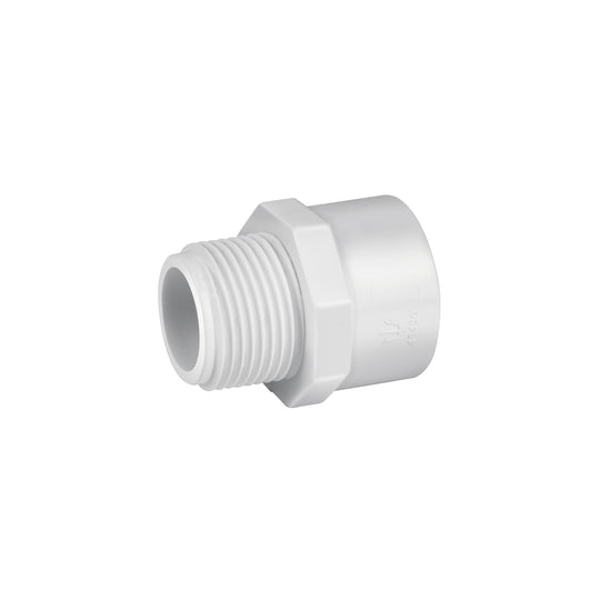 PVC-612 Adaptador macho de PVC de 3/4", FOSET