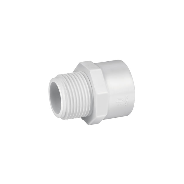 PVC-612 Adaptador macho de PVC de 3/4", FOSET