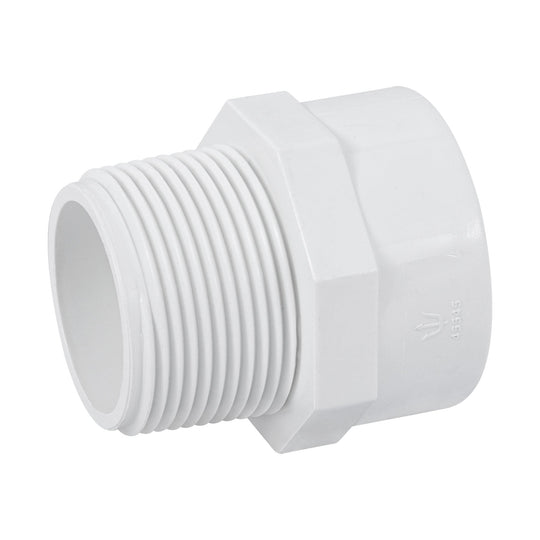 PVC-614 Adaptador macho de PVC de 1-1/4", FOSET