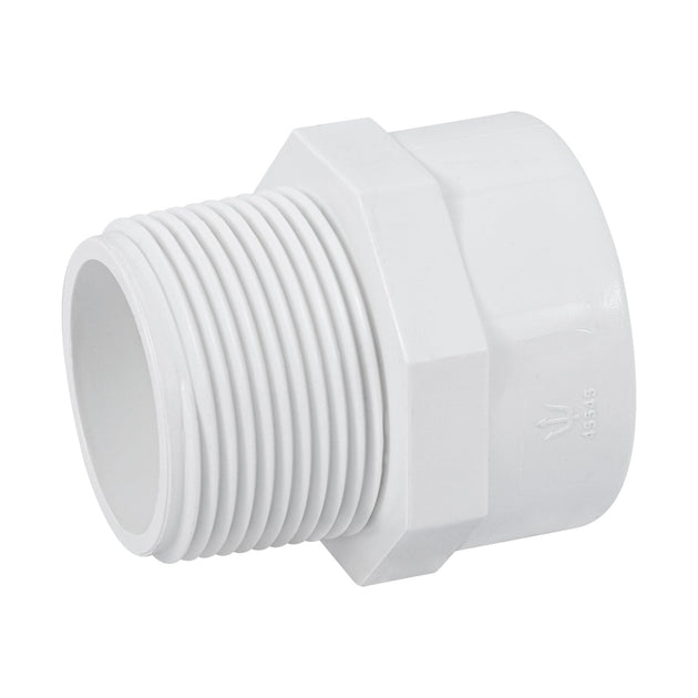 PVC-614 Adaptador macho de PVC de 1-1/4", FOSET