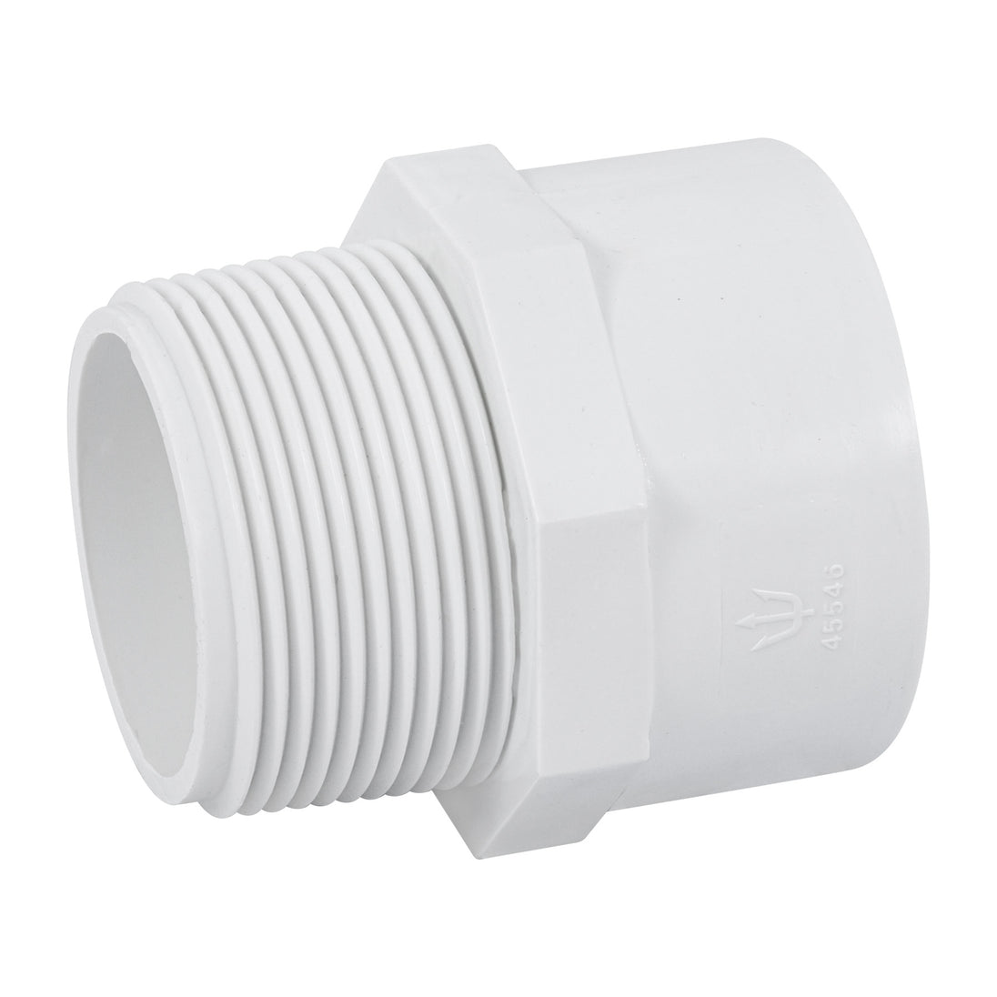 PVC-615 Adaptador macho de PVC de 1-1/2", FOSET