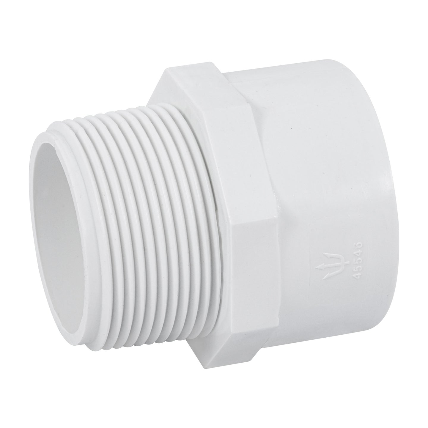 PVC-615 Adaptador macho de PVC de 1-1/2", FOSET