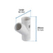 Yee Sencilla Foset PVC-801, 1/2", Presión 42 kgf/cm²