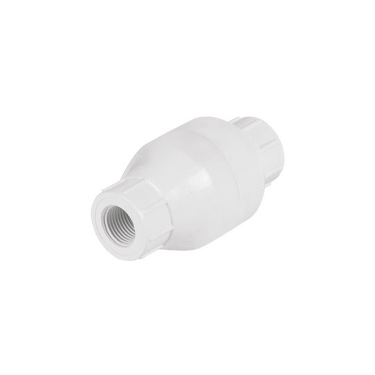 Válvula Check Foset PVC-CHE-1/2R, 1/2" NPT, Cuerpo PVC