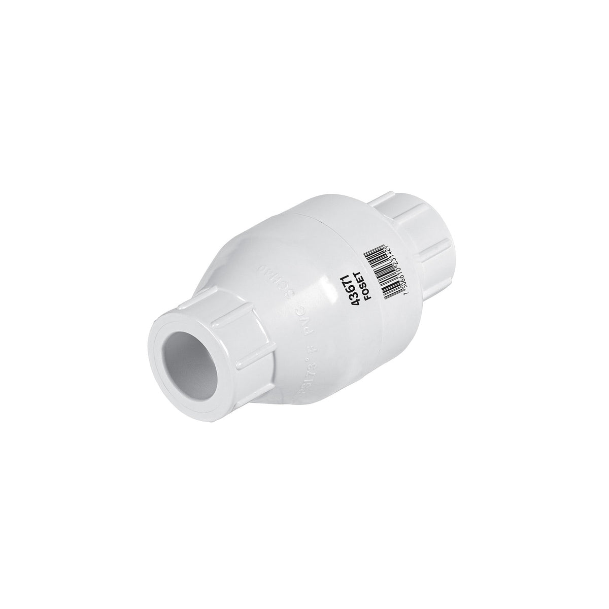 Válvula Check Foset PVC-CHE-1/2, 1/2" (13 mm), PVC cédula 40