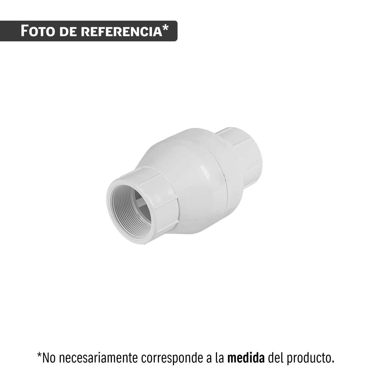 Válvula Check Foset PVC-CHE-2R, 2" NPT, PVC Cédula 40