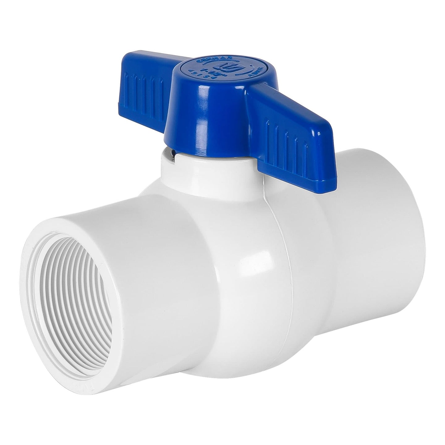 PVC-ES-1-1/2R Válvula esfera de PVC 1-1/2" roscable, FOSET