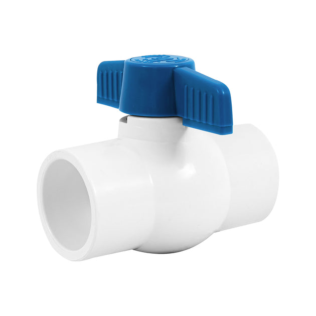 PVC-ES-1-1/4 Válvula de esfera de PVC 1 1/4" para cementar, FOSET