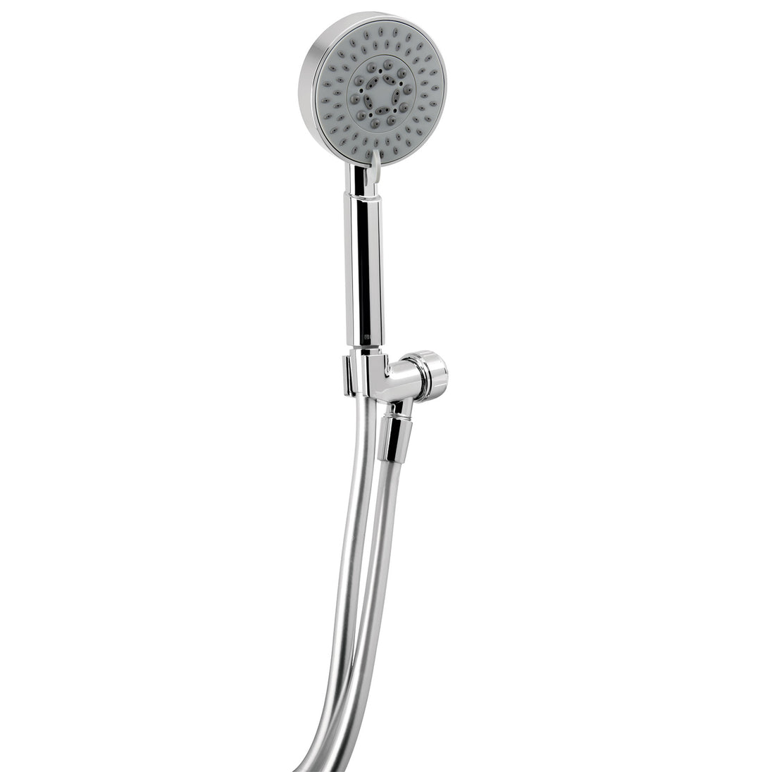 R-012 Regadera cromo de teléfono 4" con soporte, FOSET ELEMENT